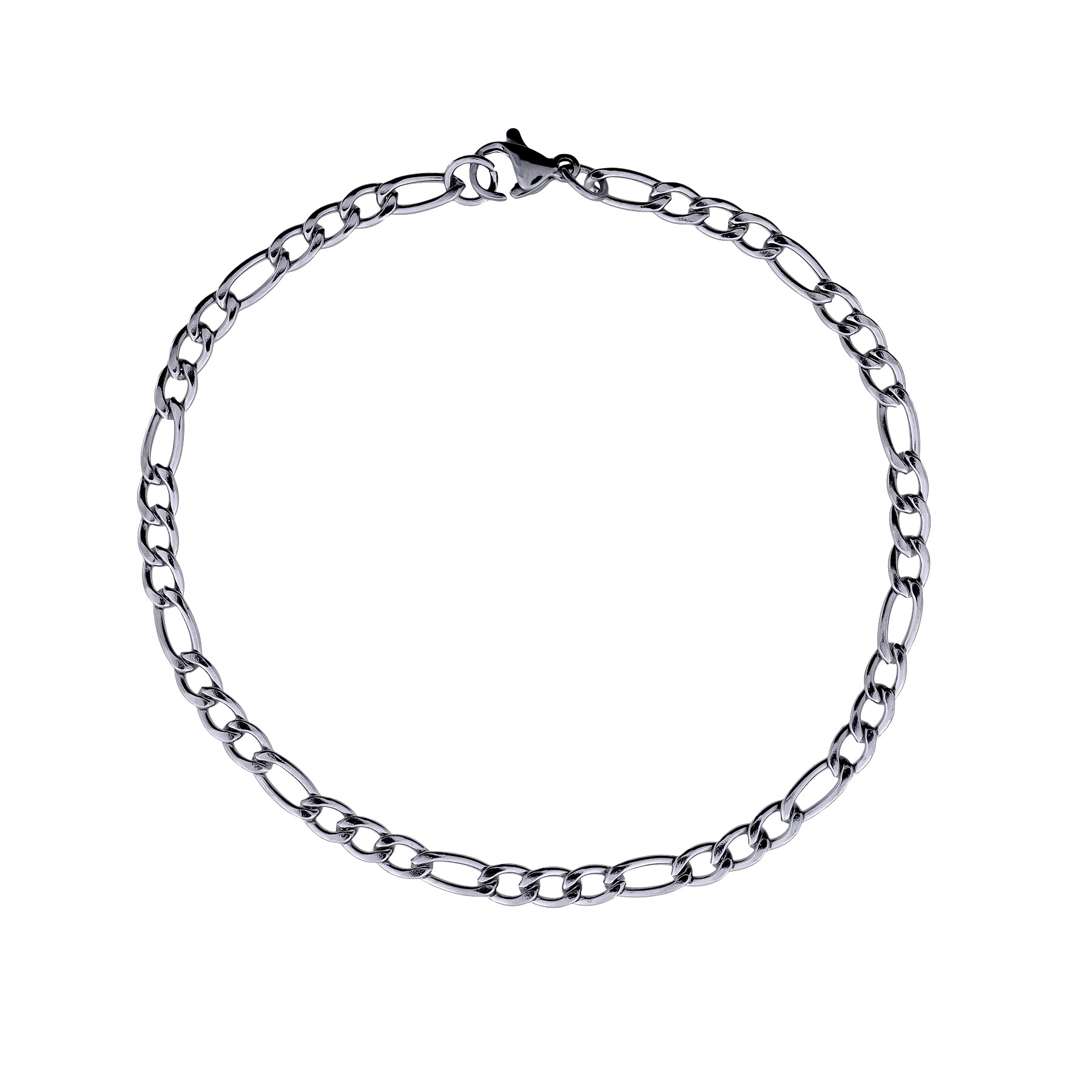 Men's Steel Slim Figaro Wrist Chain