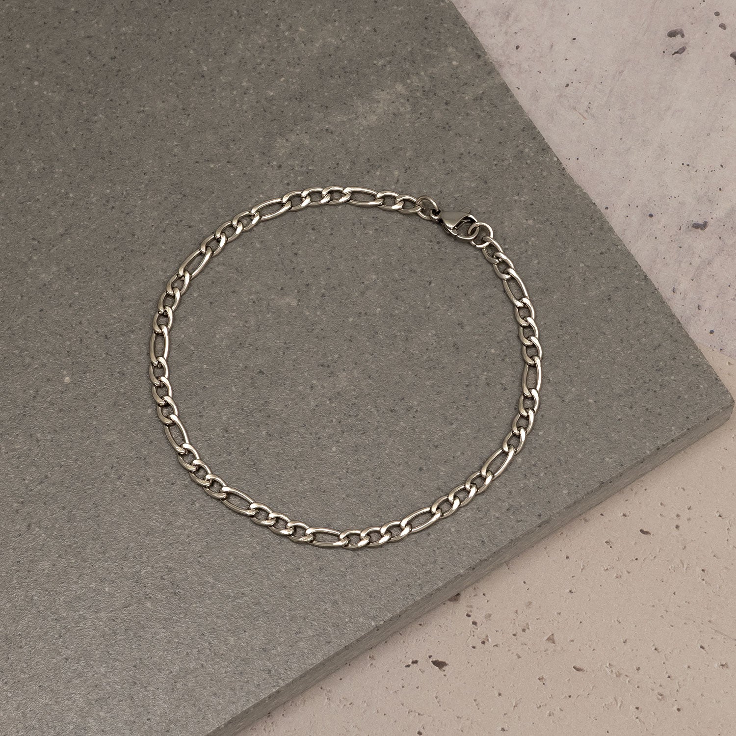 Men's Steel Slim Figaro Wrist Chain