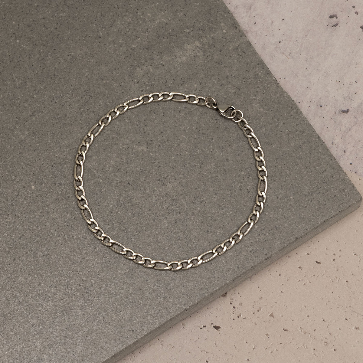 Men's Steel Slim Figaro Wrist Chain