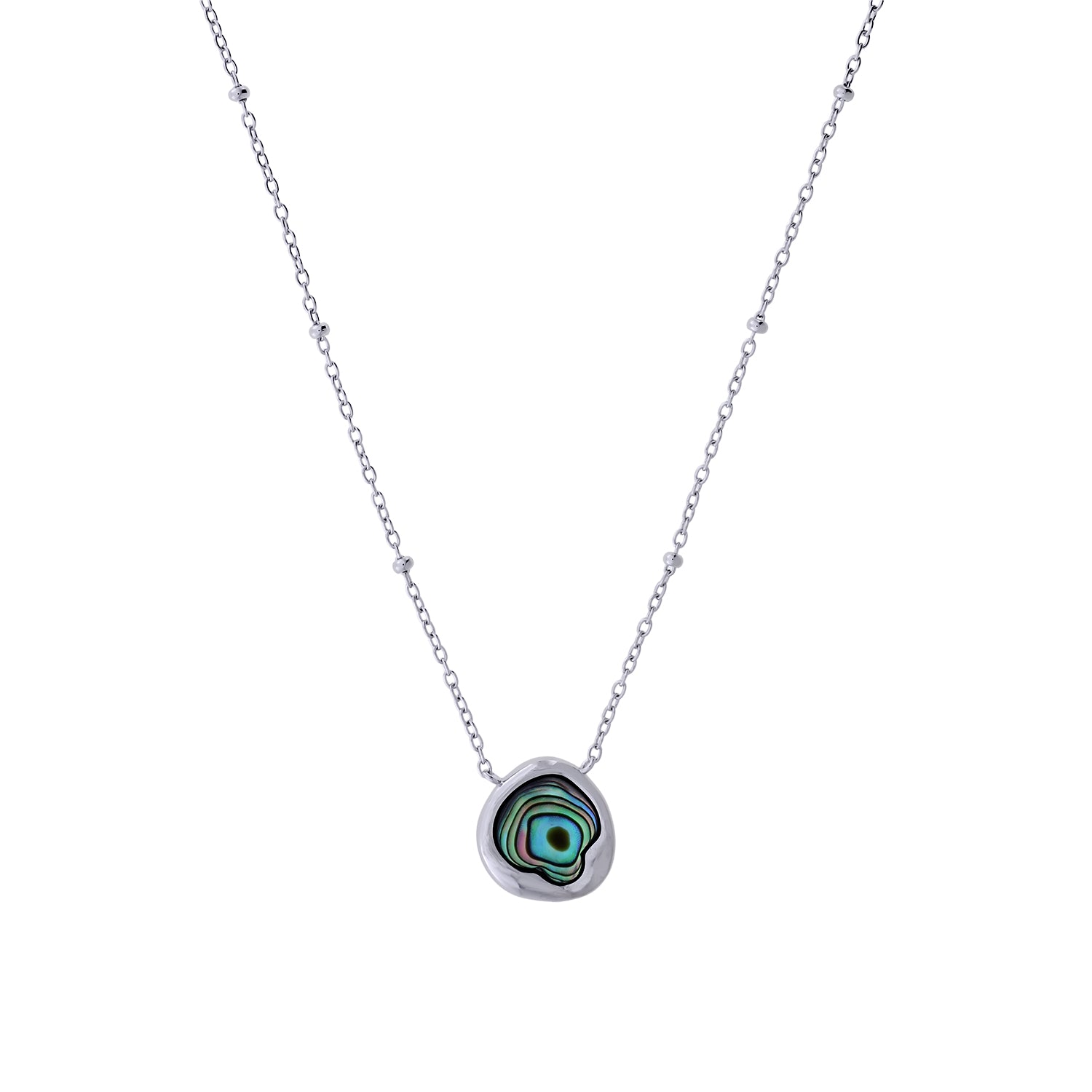 Sterling Silver & Abalone Necklace