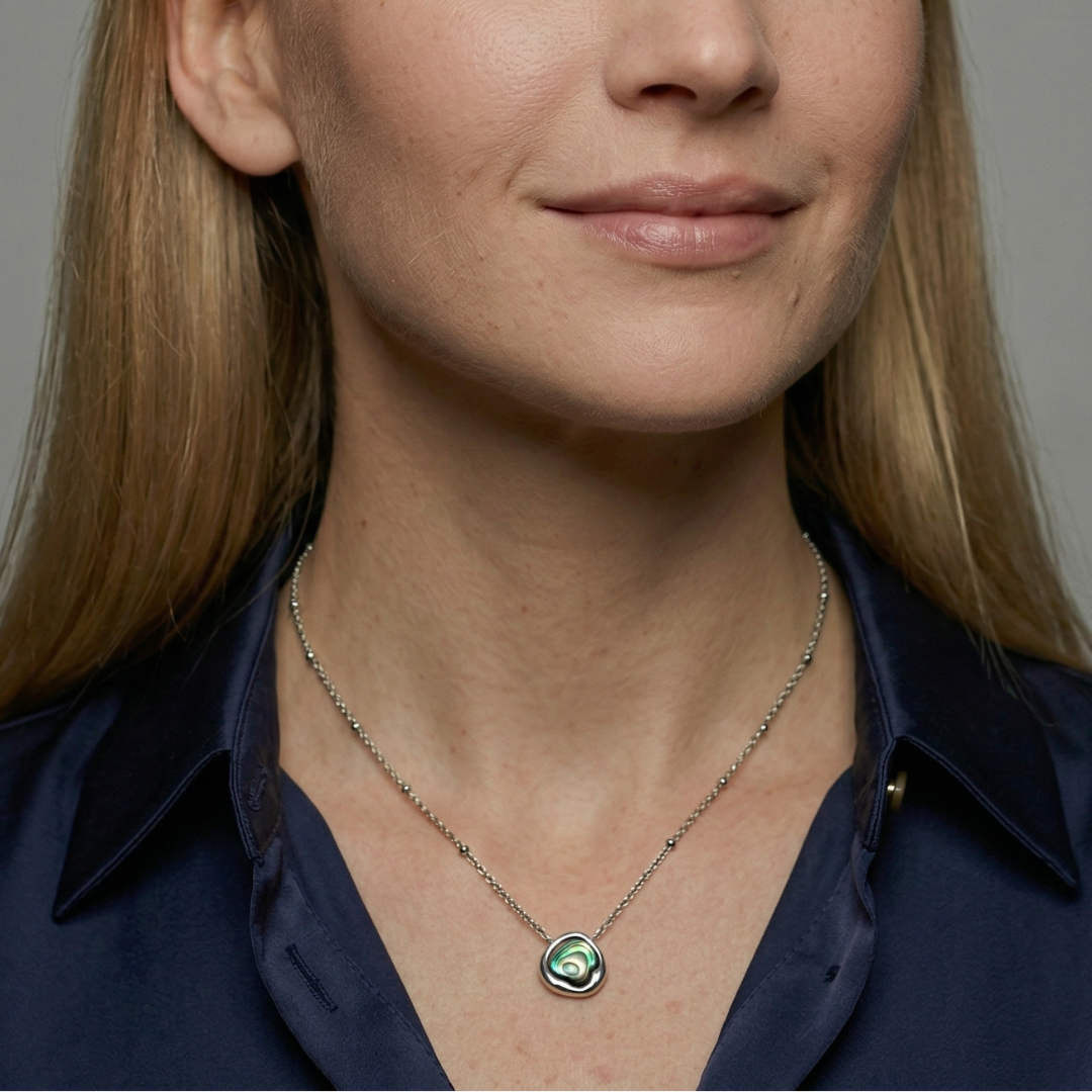 Sterling Silver & Abalone Necklace