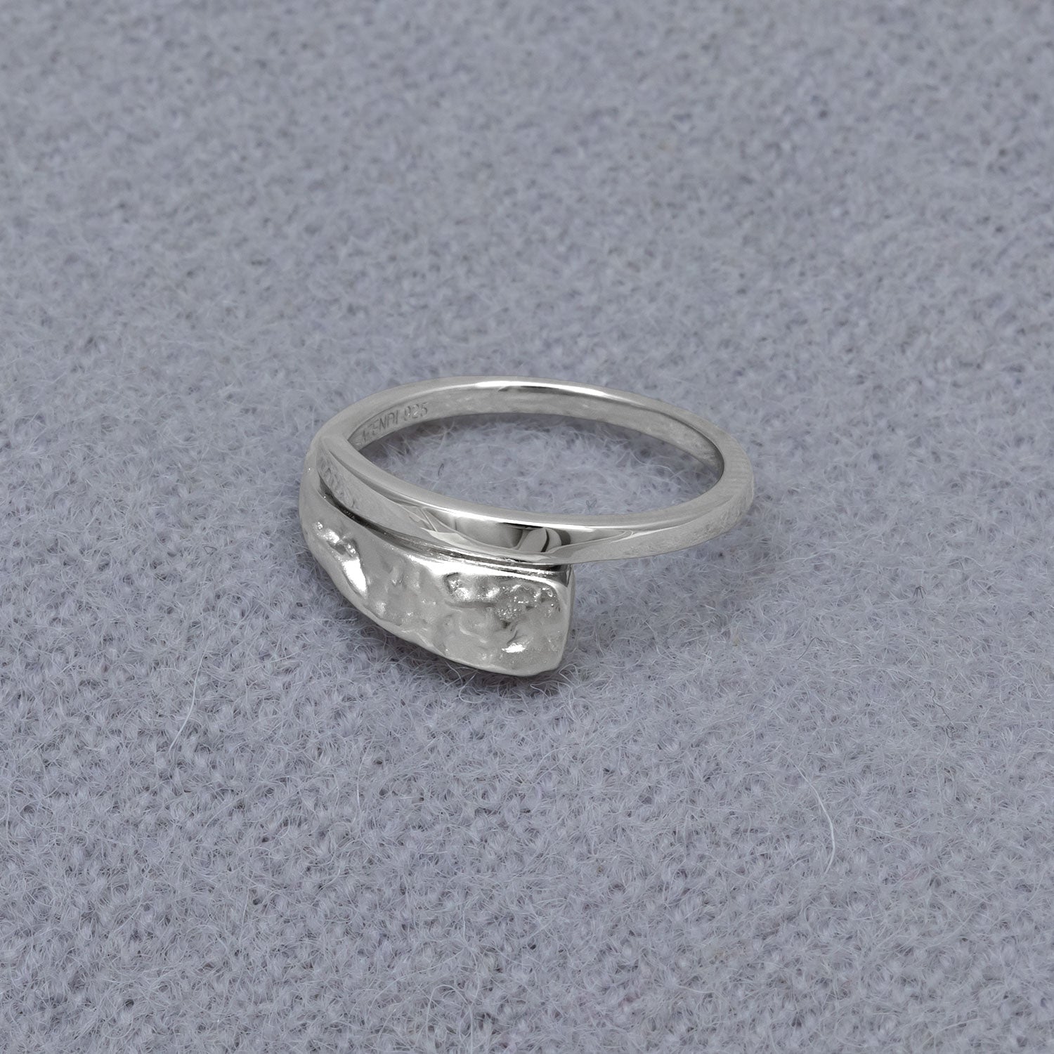 Malham Cove Polished & Textured Ring