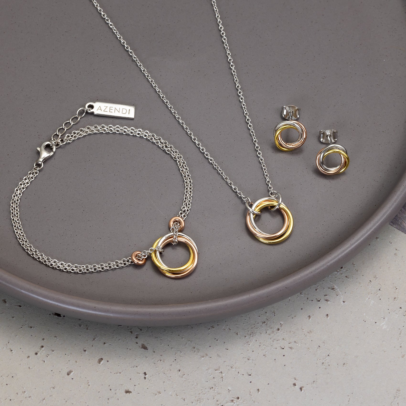 Entangled Love Knot Stud Earrings