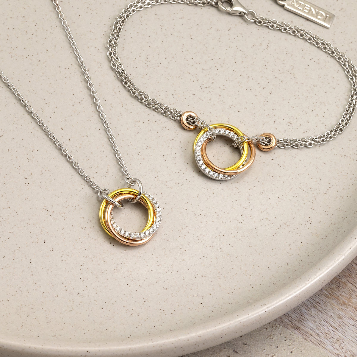 Entangled Love Knot Necklace - With Pavé