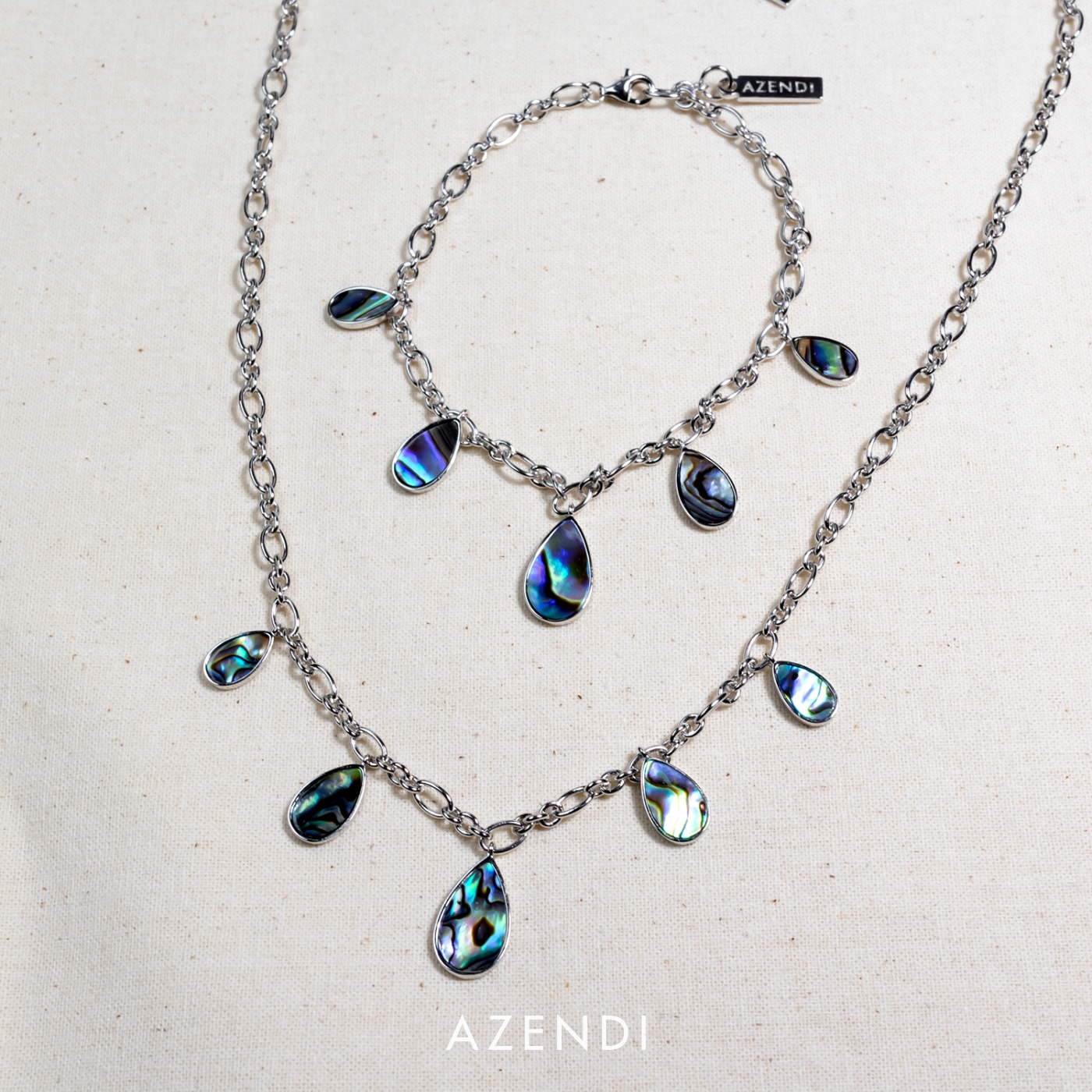 Abalone Teardrops Necklace