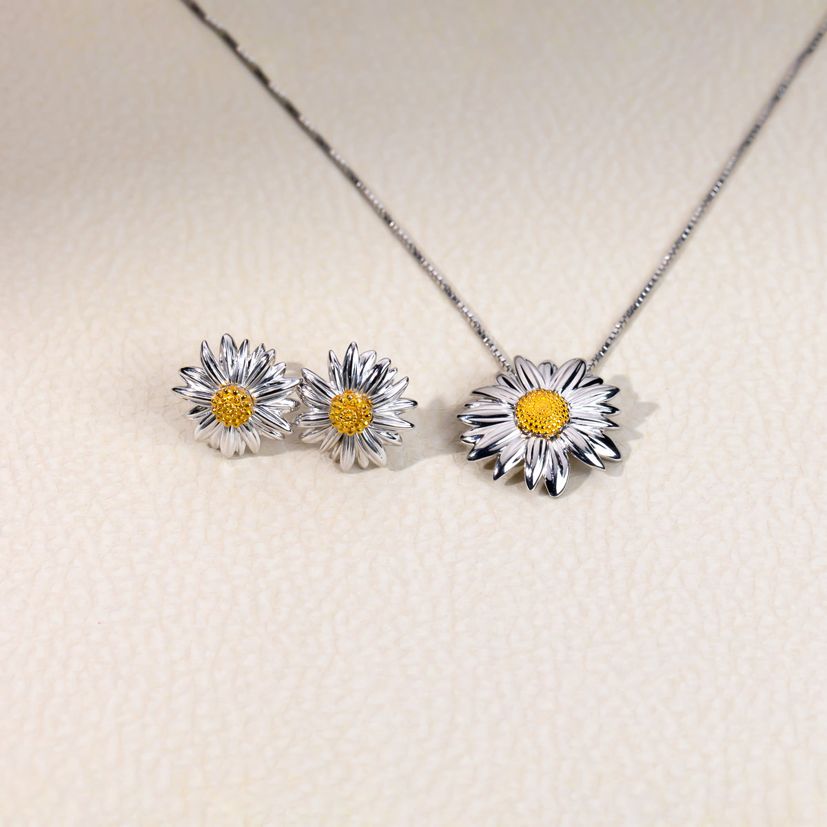 Marigold October Birthday Flower Earrings