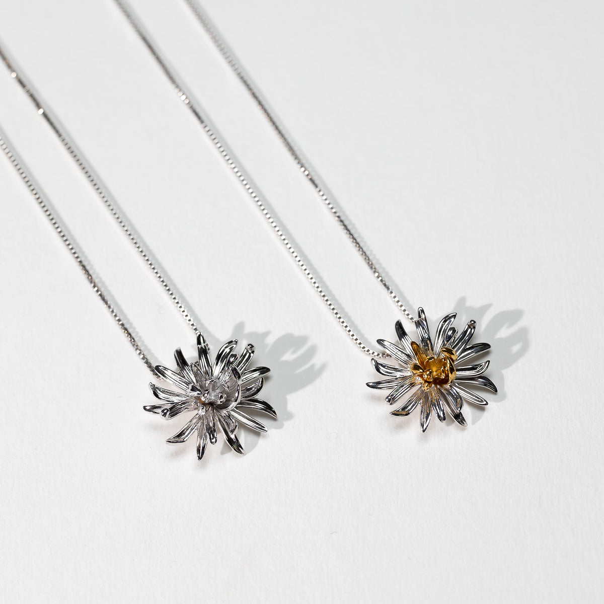 Chrysanthemum November Birthday Flower Pendant