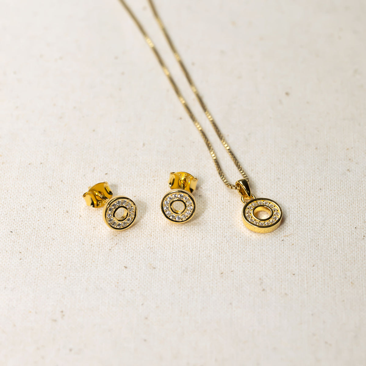 Gold Vermeil Circles Set