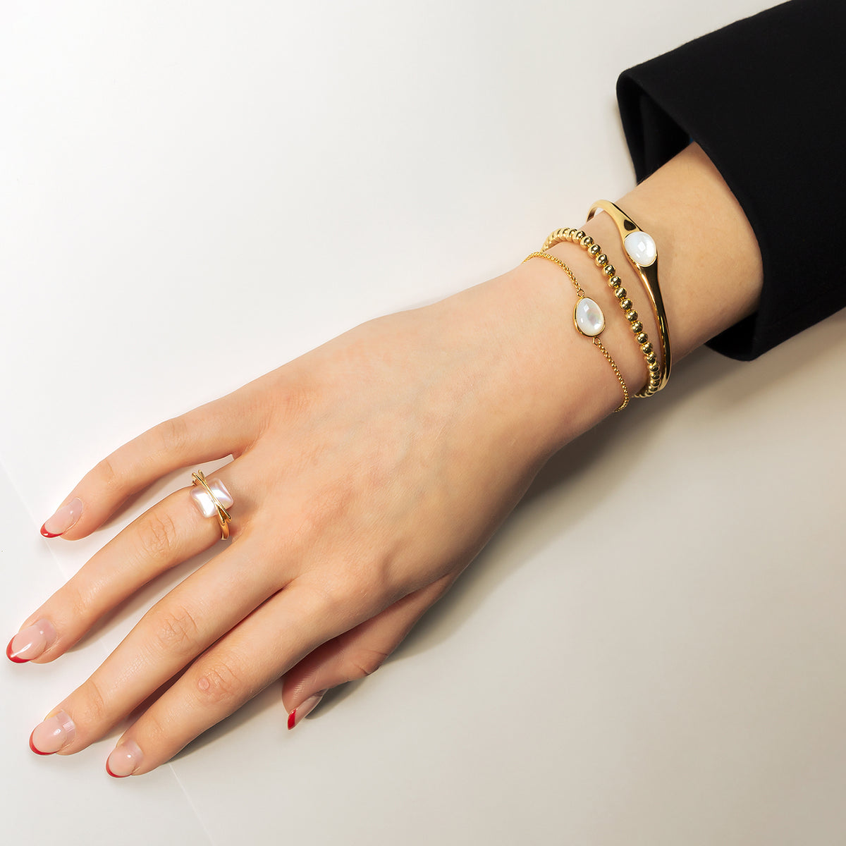 Gold Vermeil & Mother of Pearl Bracelet