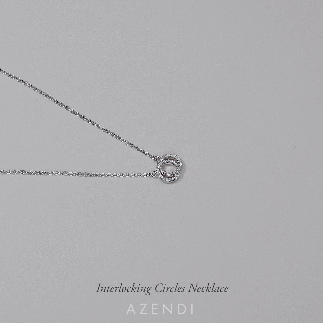 Reversible Interlocking Circles Necklace