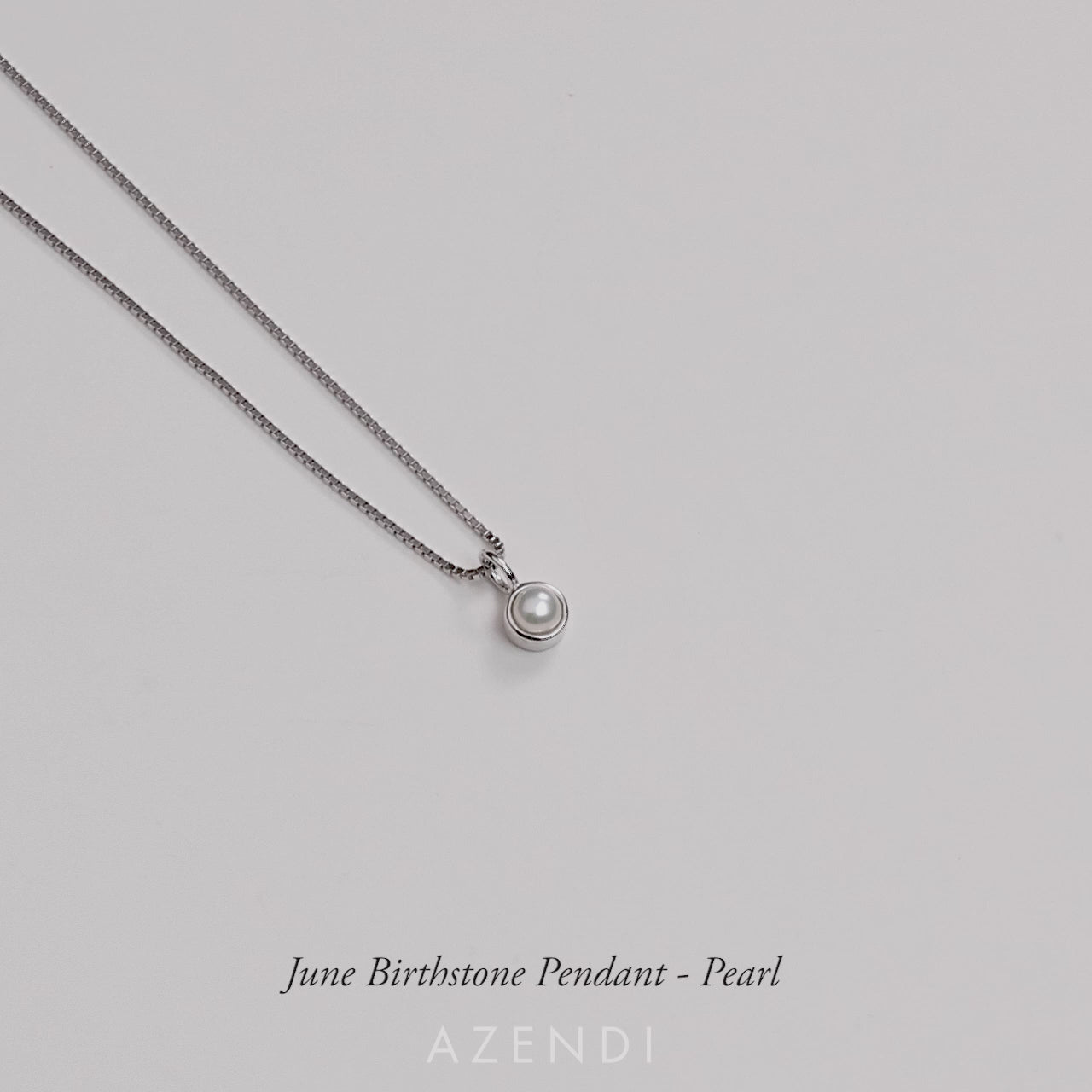 June Birthstone Pendant - Freshwater Pearl