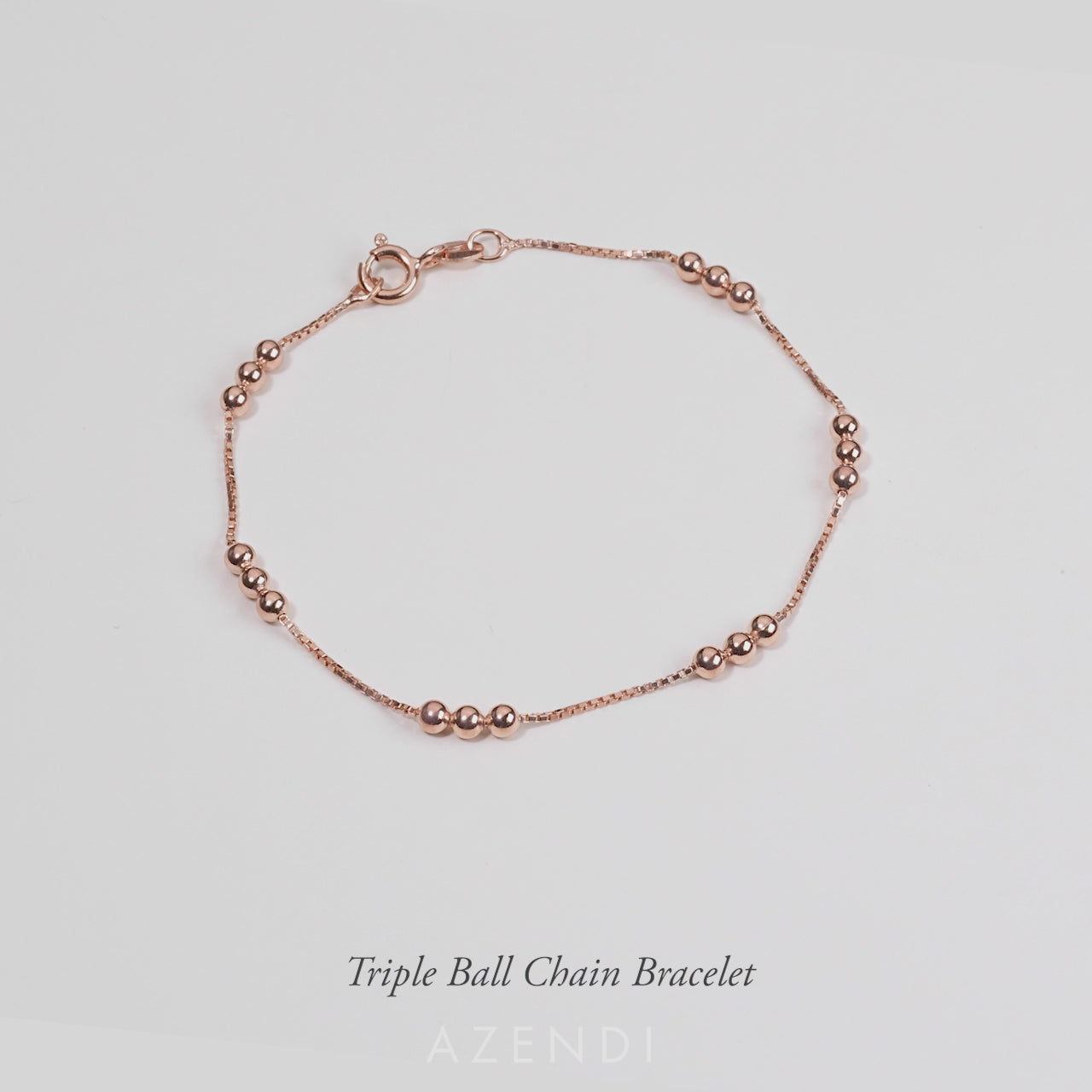 Triple Ball Chain Bracelet