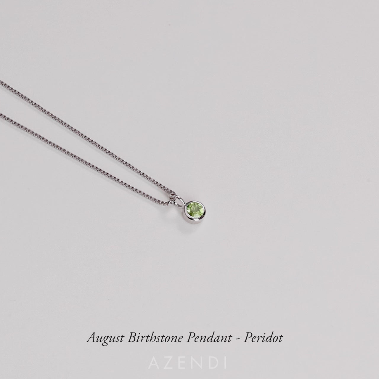 August Birthstone Pendant - Peridot