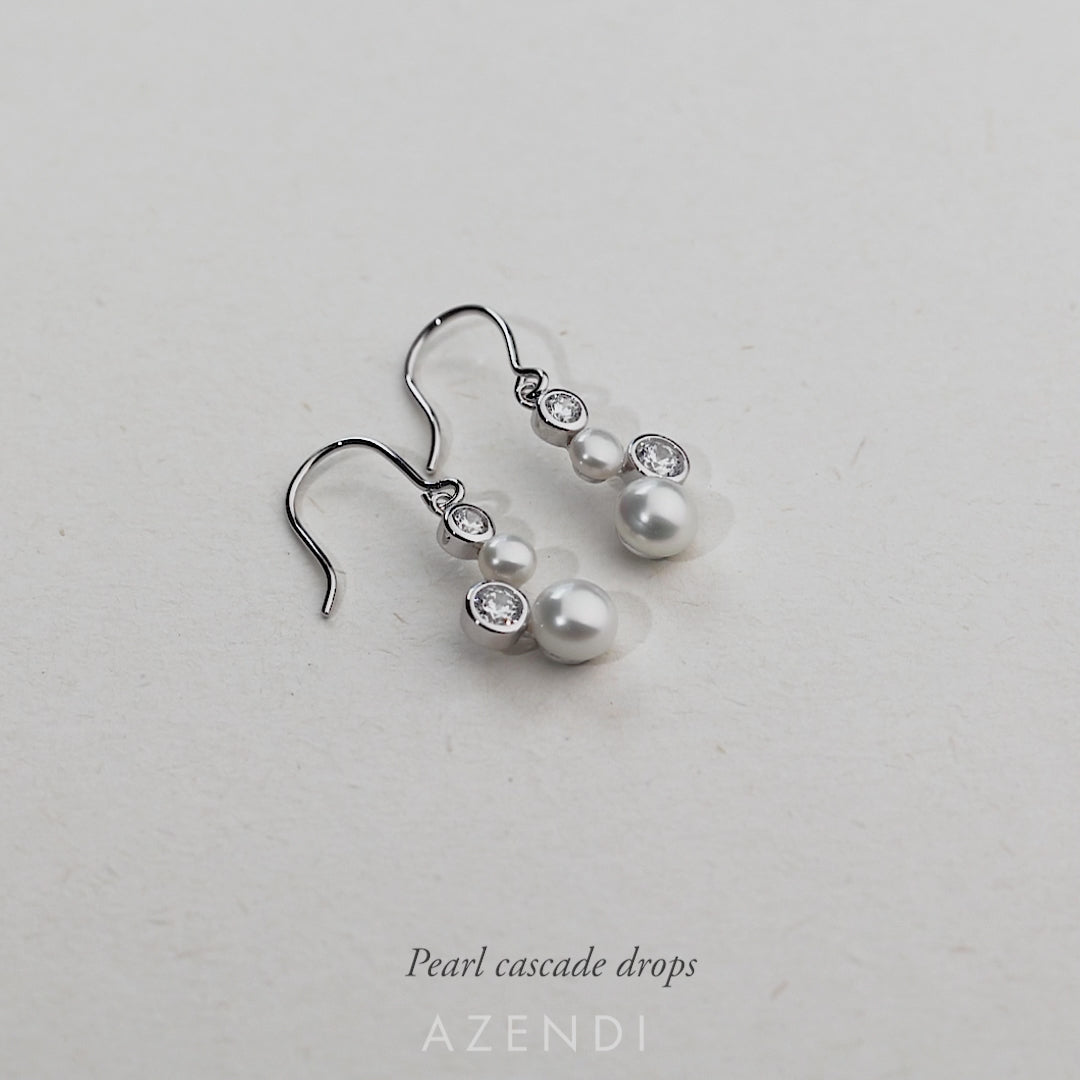 Pearl Cascade Drop Earrings