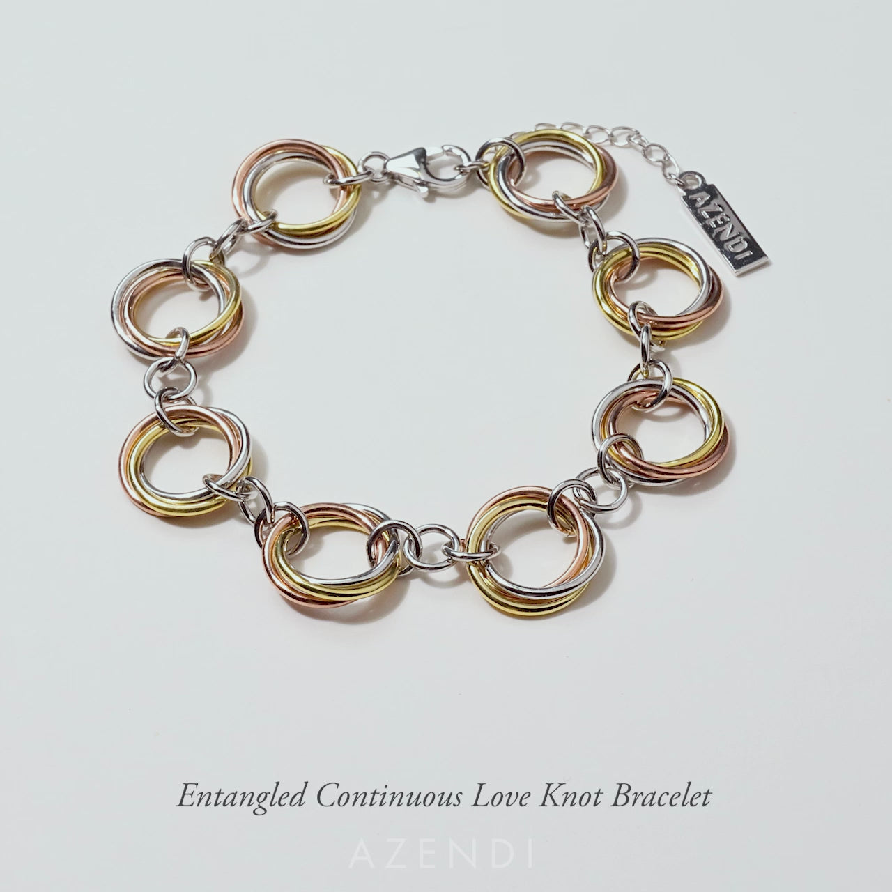 Entangled Continuous Love Knot Bracelet