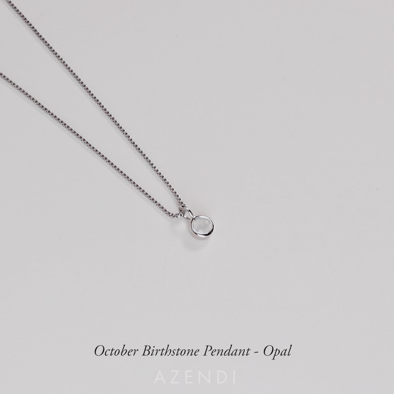 October Birthstone Pendant - Opal