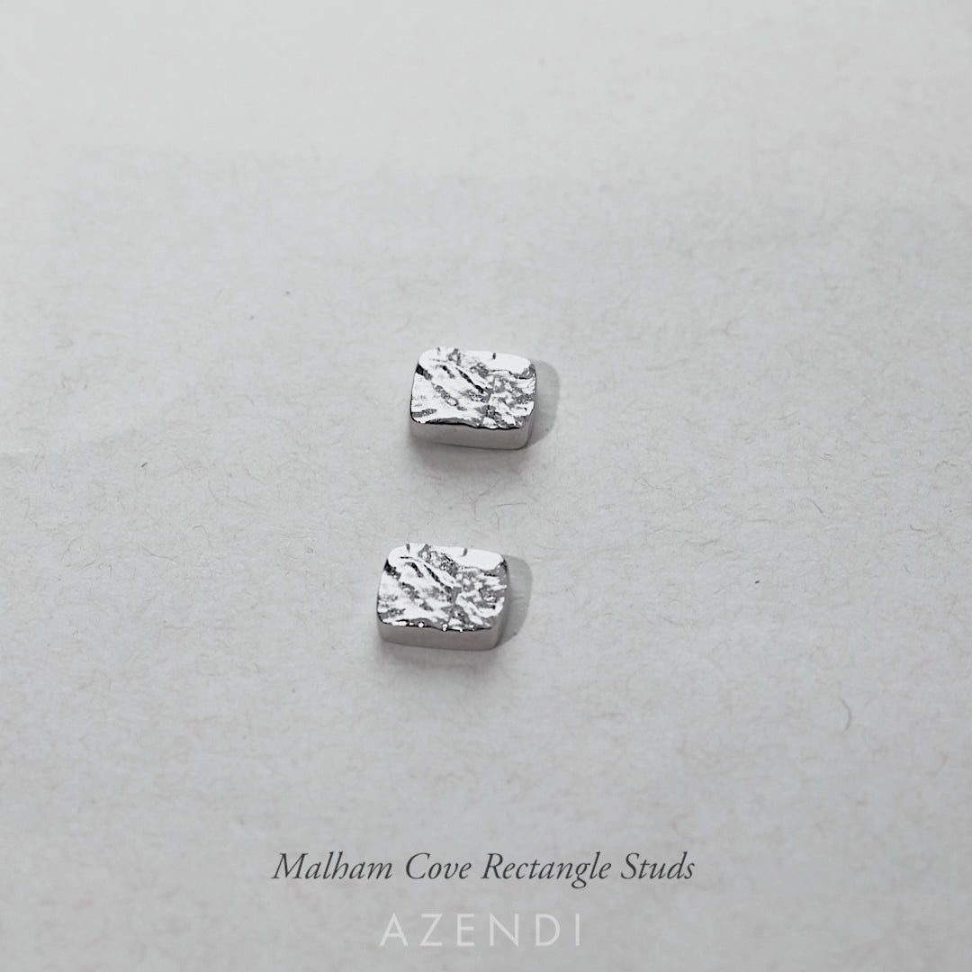 Malham Cove Rectangle Studs