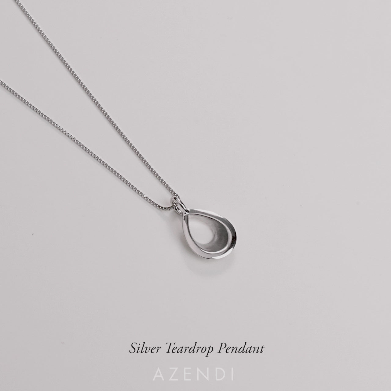 Silver Teardrop Pendant