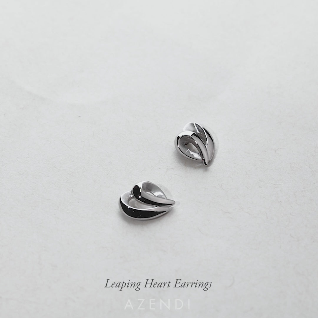 Leaping Heart Earrings
