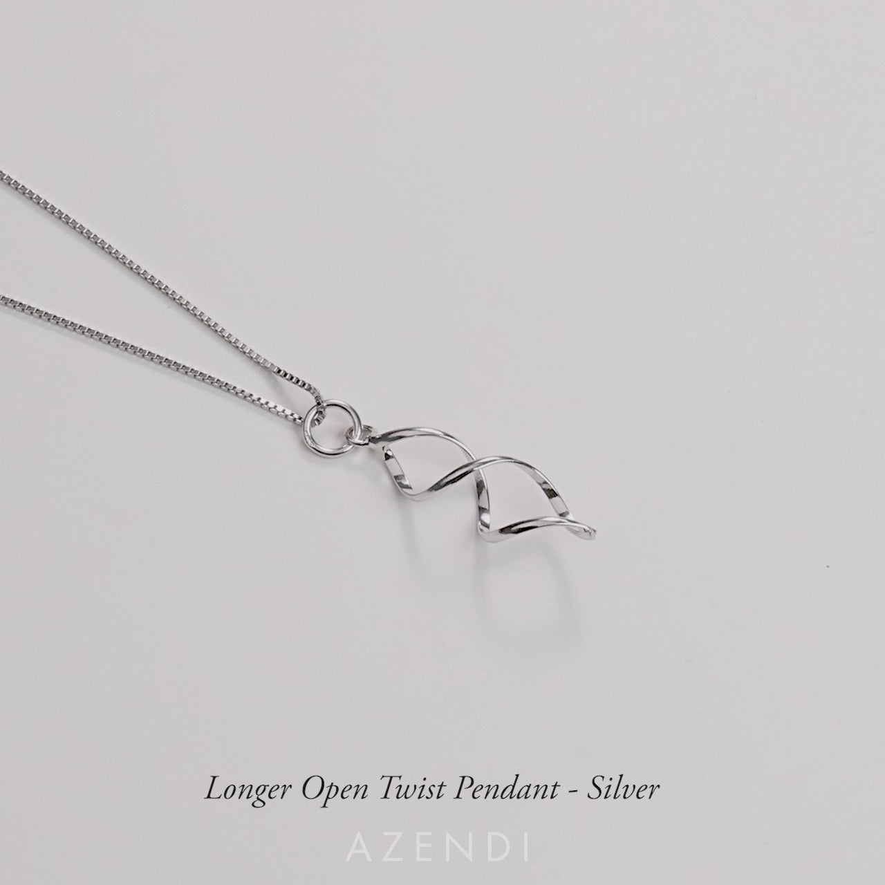 Longer Open Twist Pendant