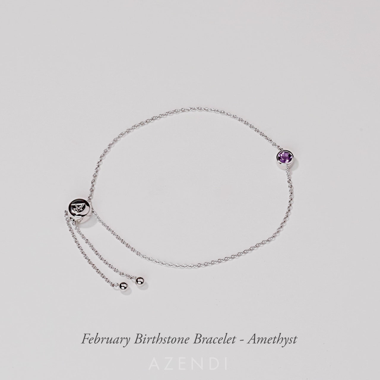 February Birthstone Bracelet - Amethyst