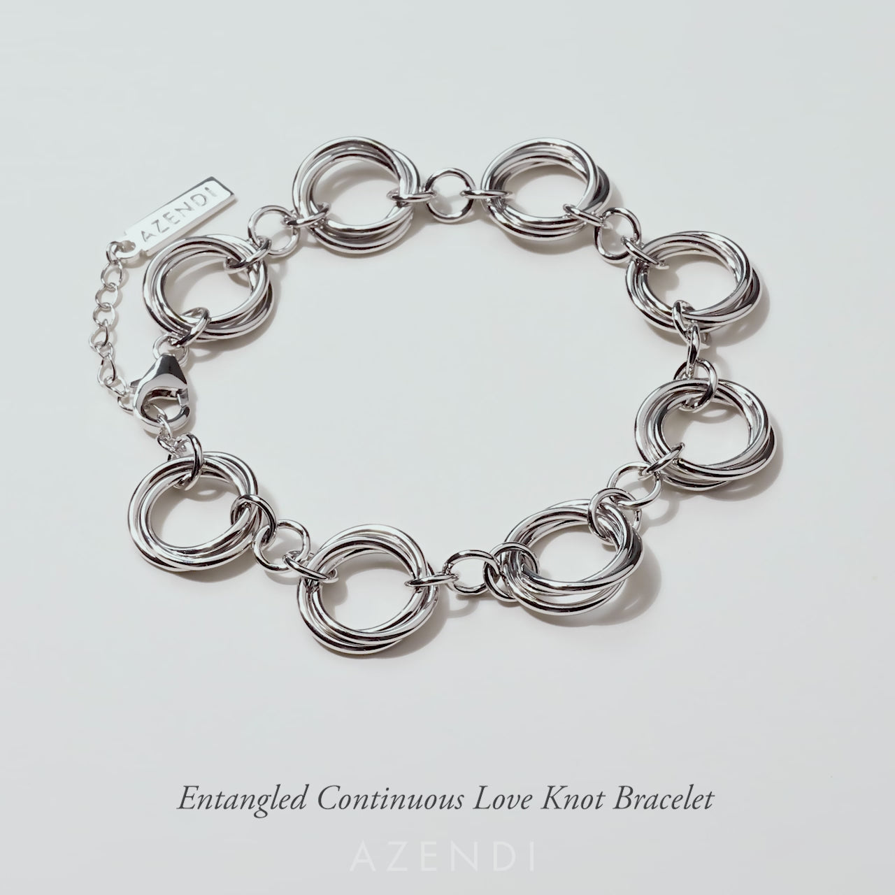 Entangled Continuous Love Knot Bracelet