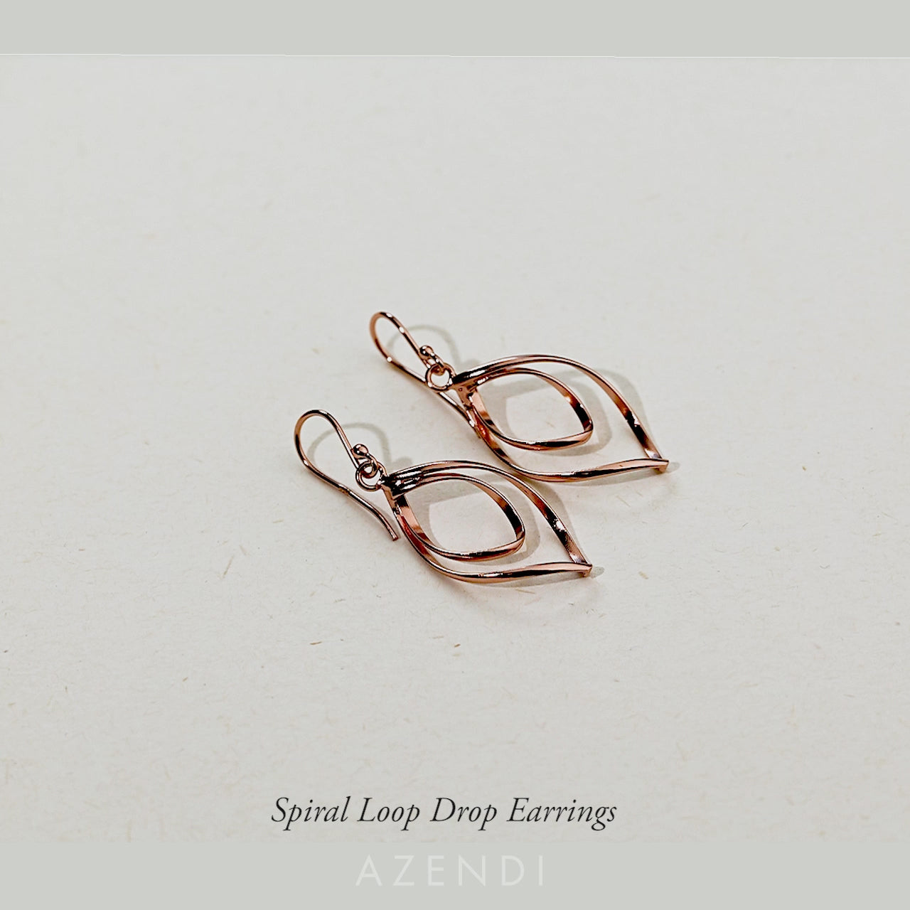 Spiral Loop Drop Earrings