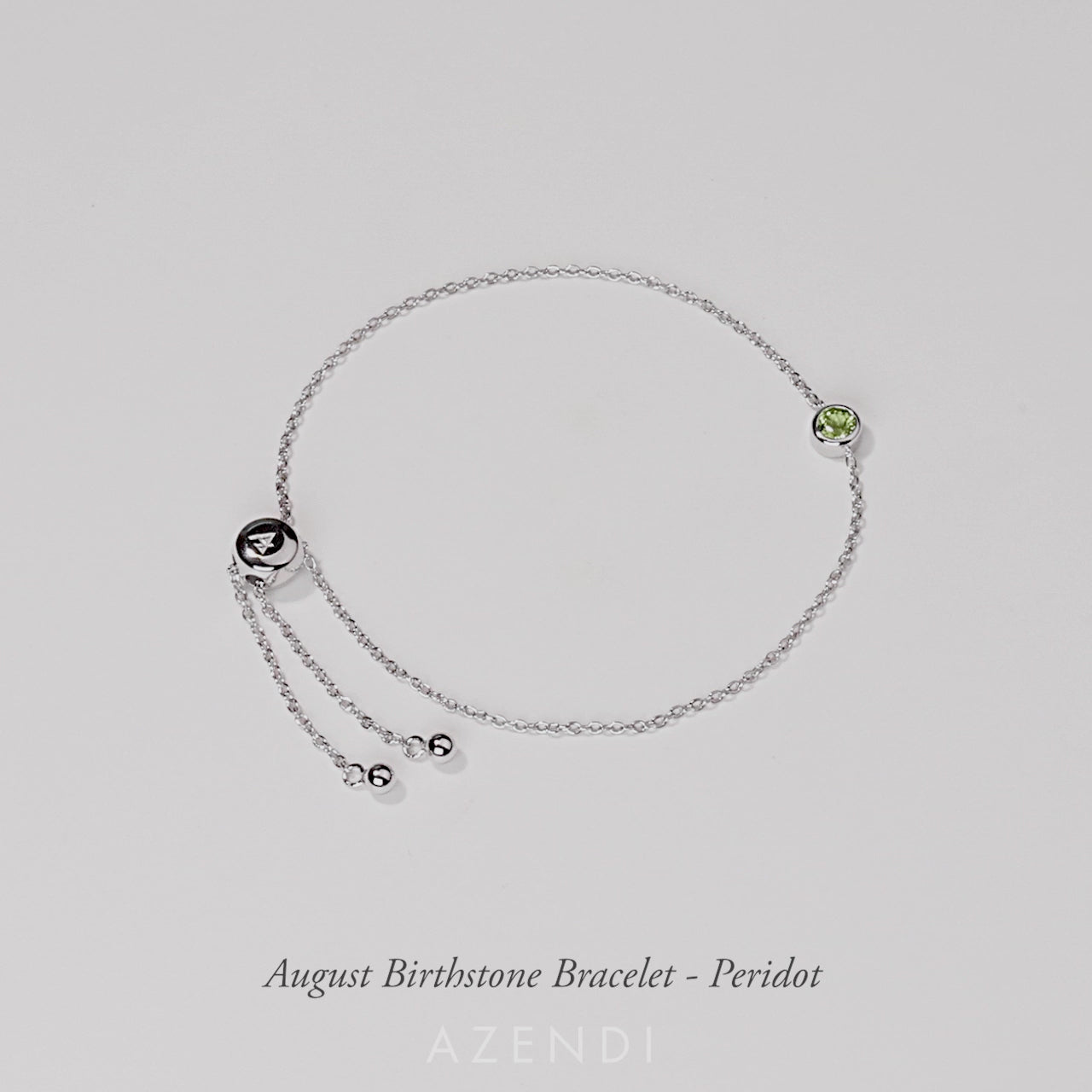 August Birthstone Bracelet - Peridot