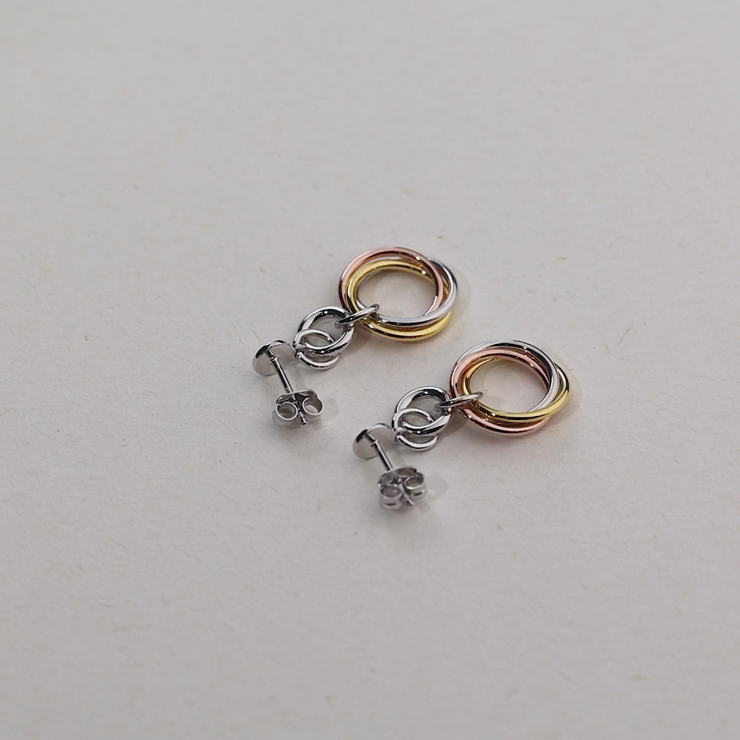 Entangled Love Knot Drop Earring