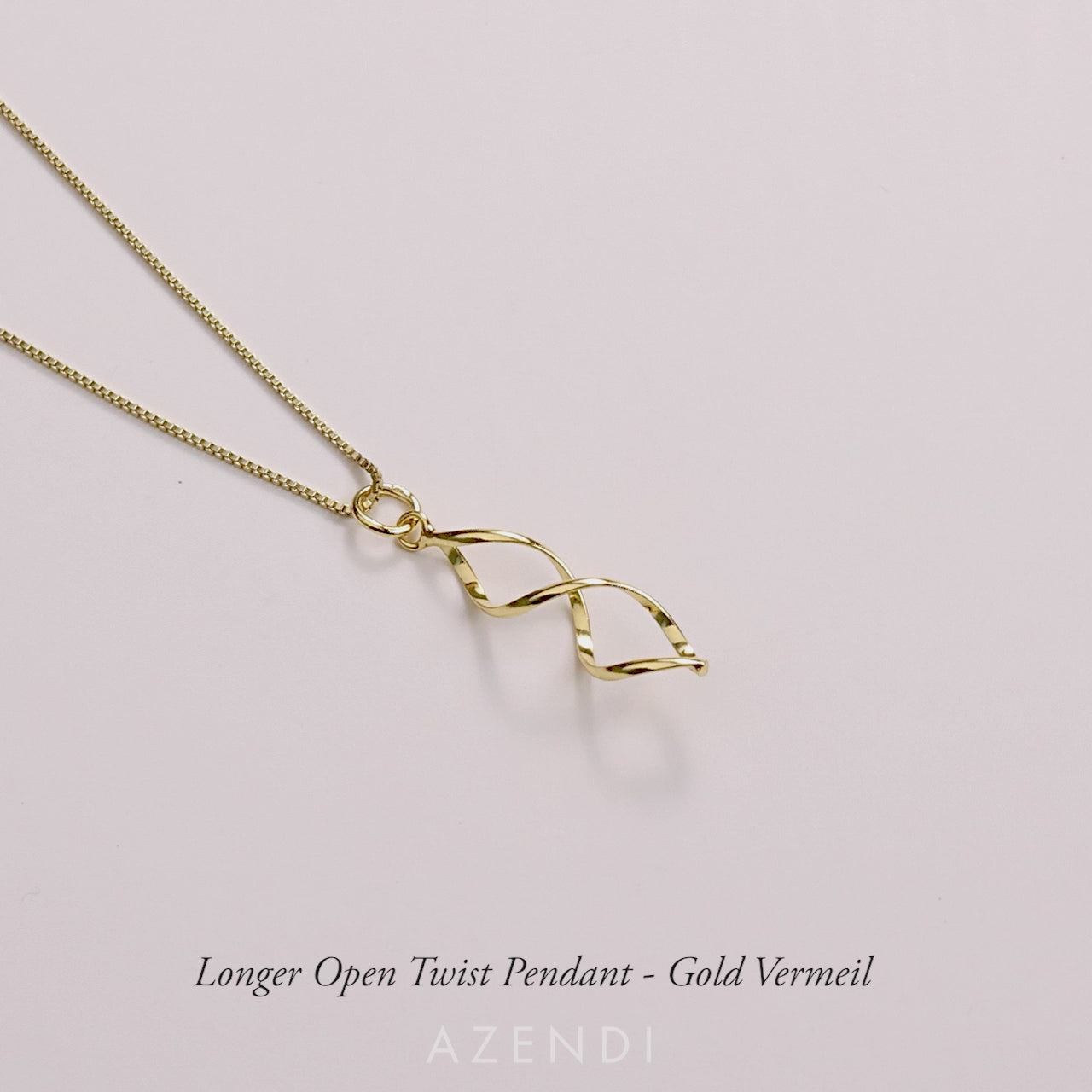 Longer Open Twist Pendant