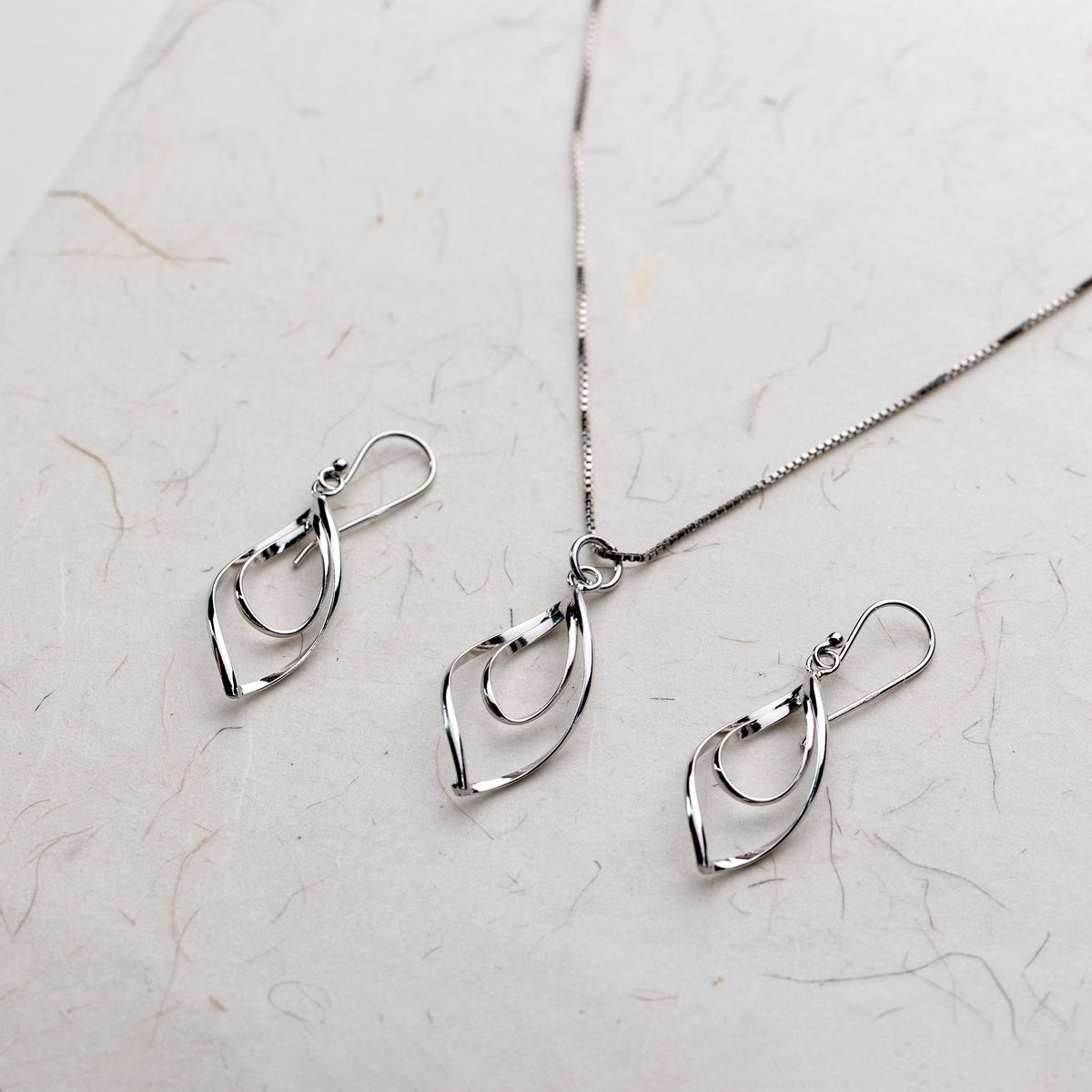 Spiral Loop Drop Earrings