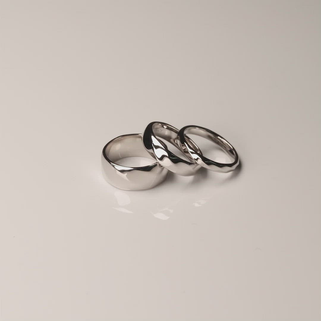 Sterling Silver Polished Twist Elements Ring