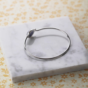 Ithica Hook Bangle with Blue Calcite