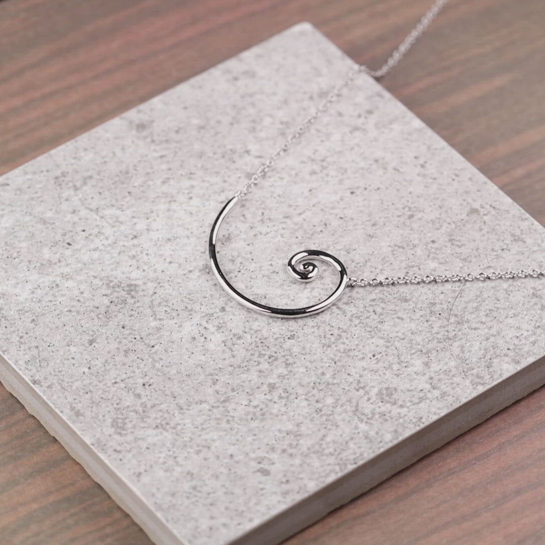 Spiral Necklace in Sterling Silver