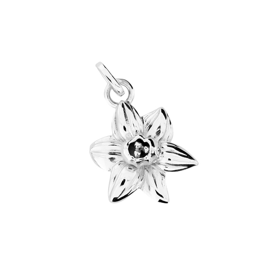 Silver Narcissus Charm