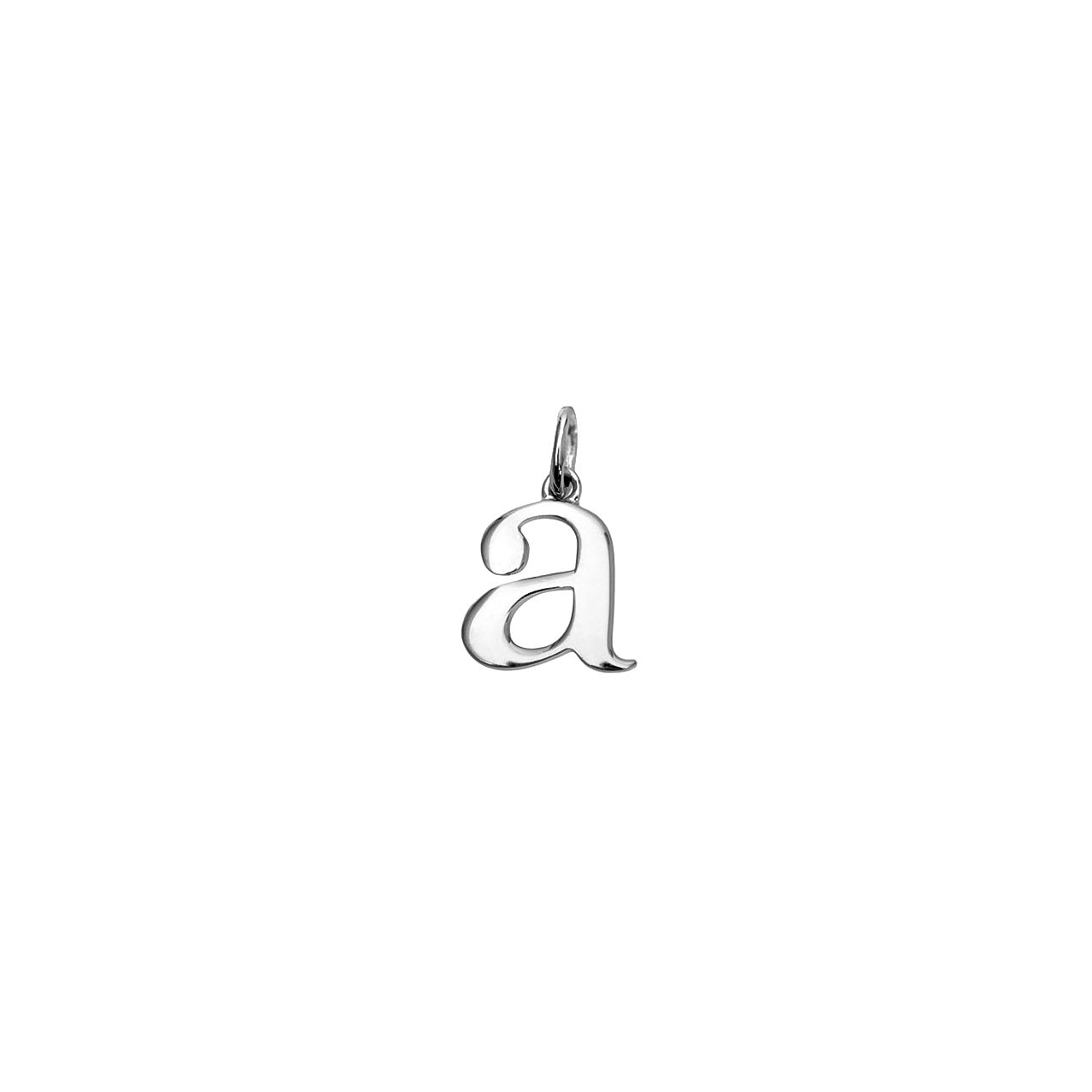 Letter A Silver Link Charm
