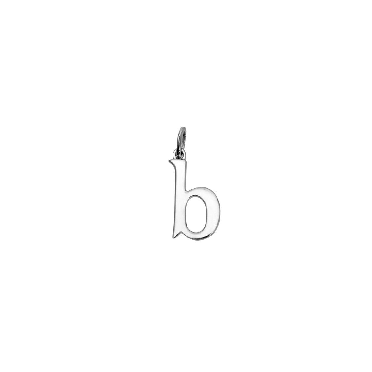 Letter B Silver Link Charm