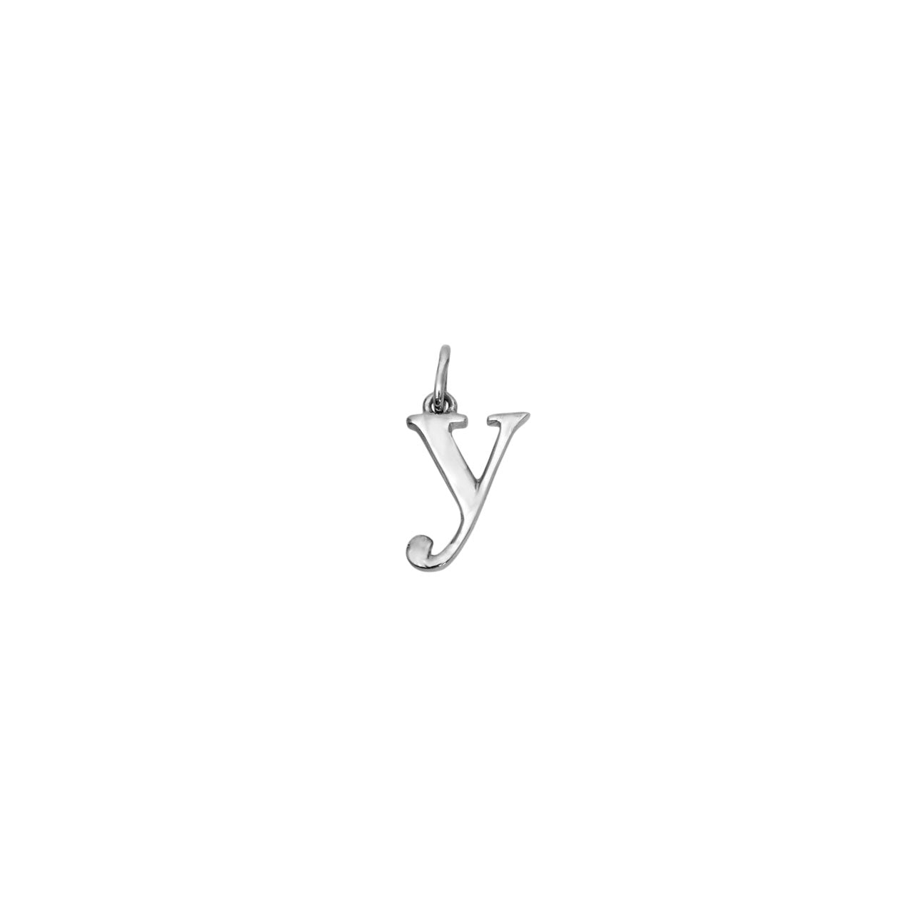 Letter Y Silver Link Charm
