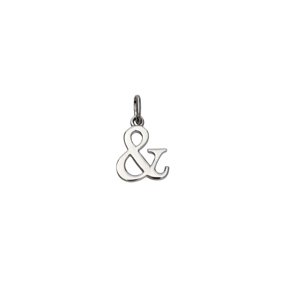 Ampersand Silver Link Charm