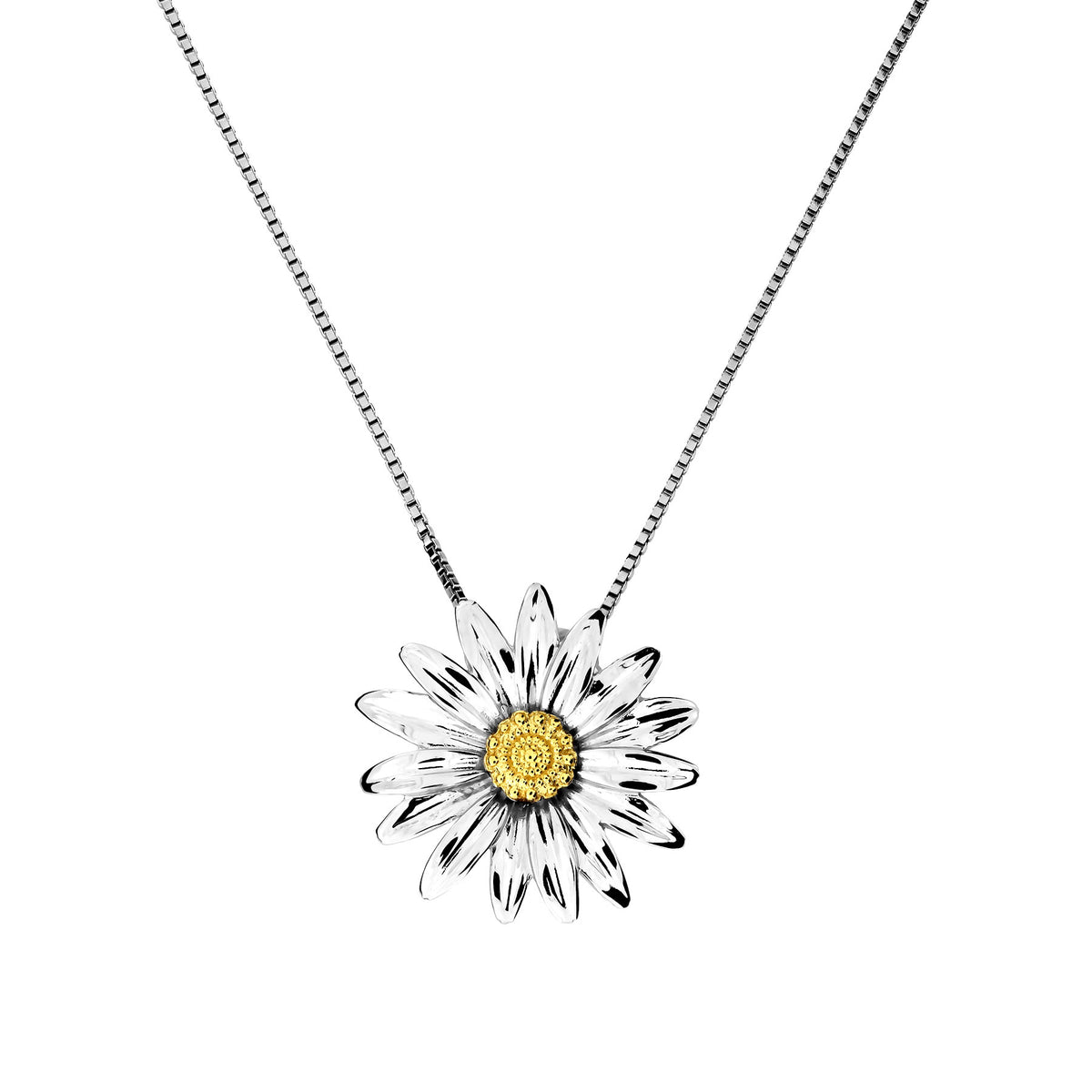 Daisy April Birthday Flower Pendant