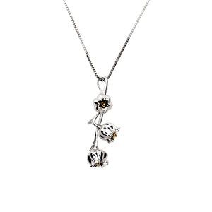 Lily of the Valley May Birthday Flower Pendant