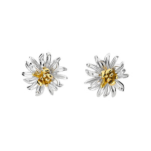 Chrysanthemum November Birthday Flower Earrings