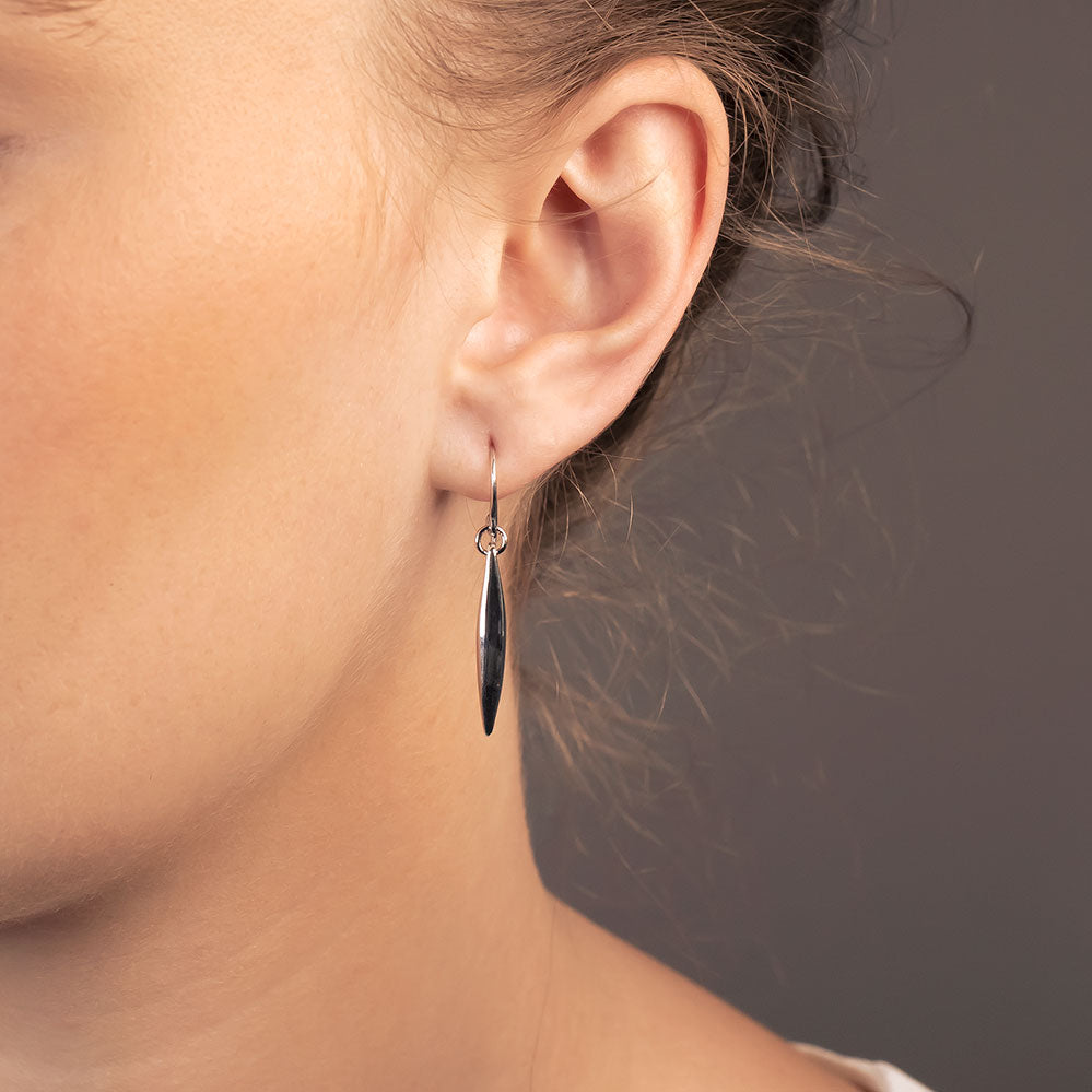 Silver Needle Earrings