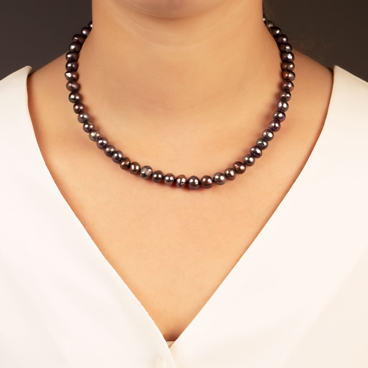 Freshwater Peacock Pearls Necklace