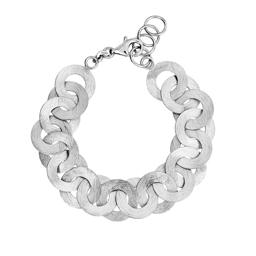 Silver Interlinked Circles Bracelet