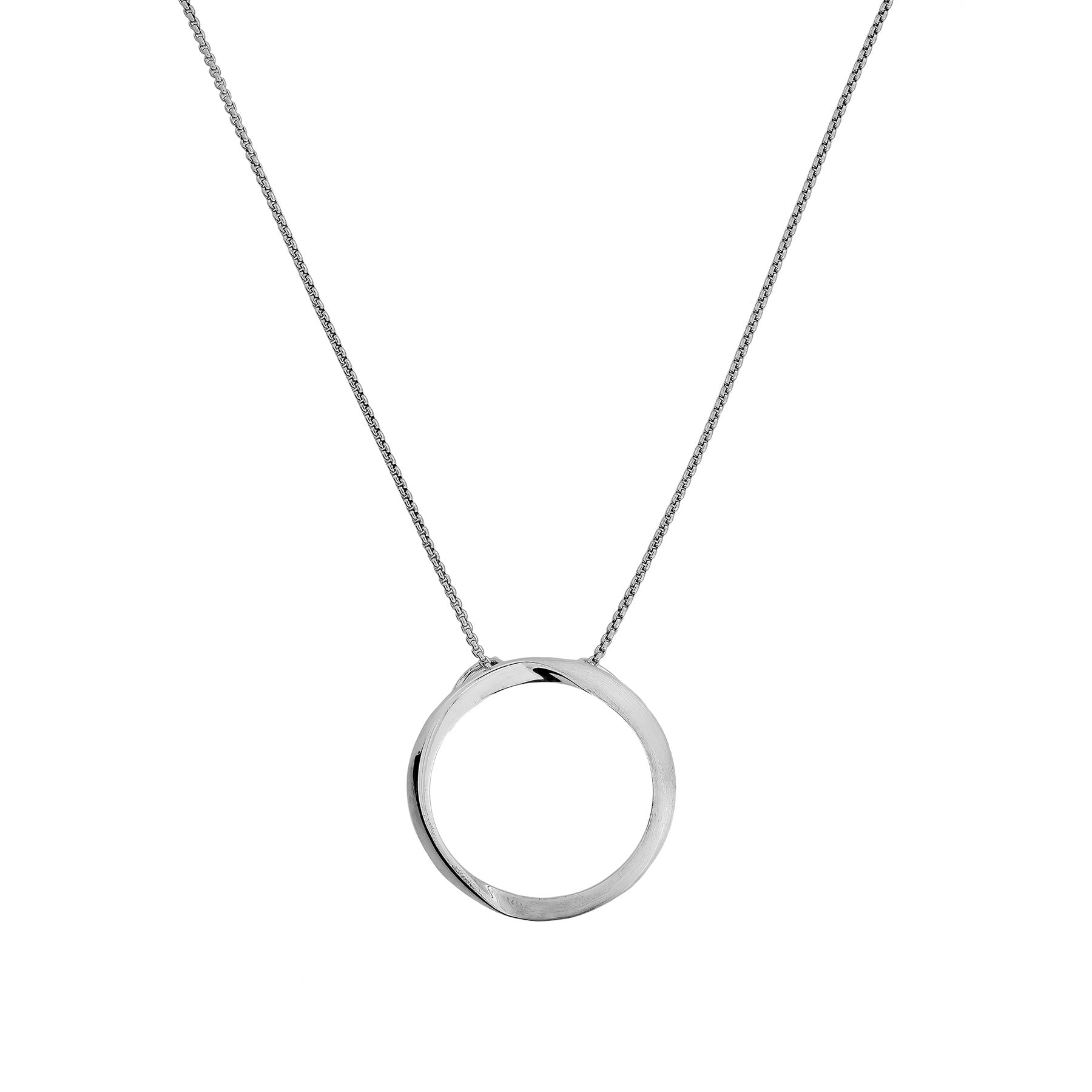 Silver Open Circle Pendant