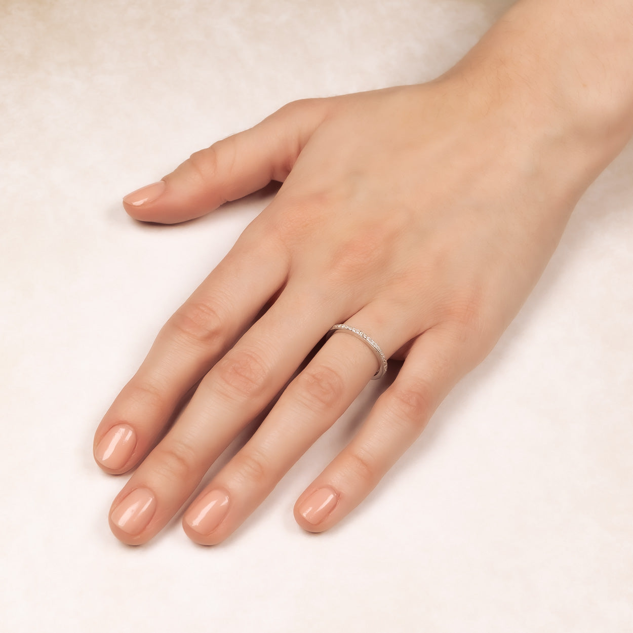 Pavé Eternity Ring - Silver