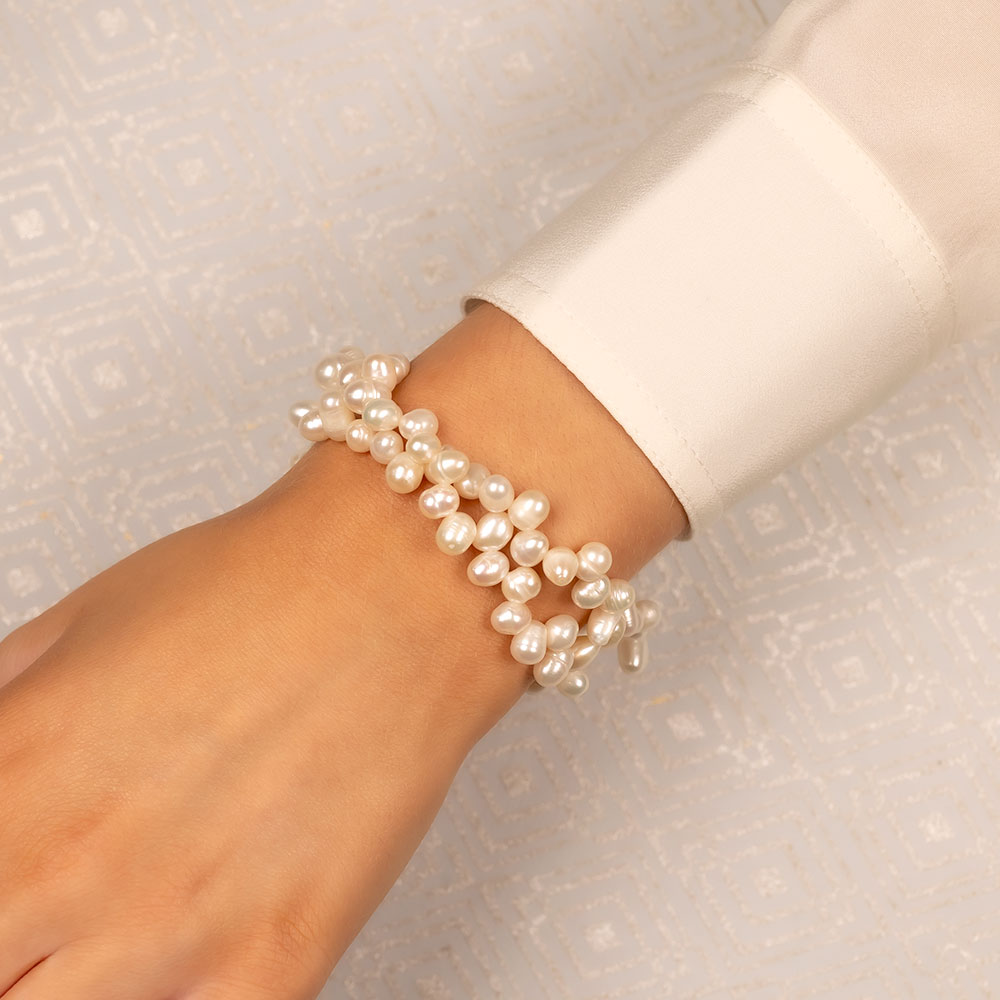 Double Strand Pearl Bracelet