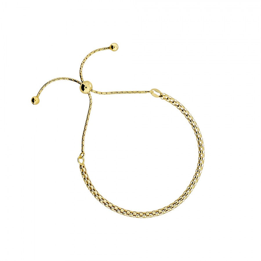 Adjustable Rounded Box Chain Bracelet