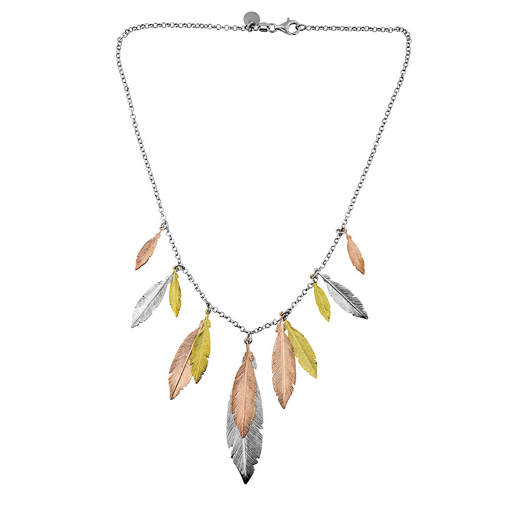 Multi Feather Necklace